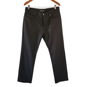 Club Monaco Mens Heather Gray Wool Blend Straight Pant Sz 33 Fall Preppy Office